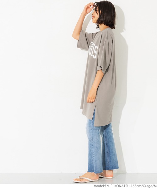 coca（coca）（コカ）の「ヘビーウェイトクロップドカレッジチュニック（チュニック・レディース・ホワイト/ブラック/ネイビー/グレー系その他・M/L）」の22枚目の写真