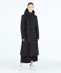 Y-3　ワイスリー　レイヤードロングコート　ベルト　タイロッケン　ウール　グレー Y-3 ワイスリー レイヤードロングコート ベルト タイロッケン