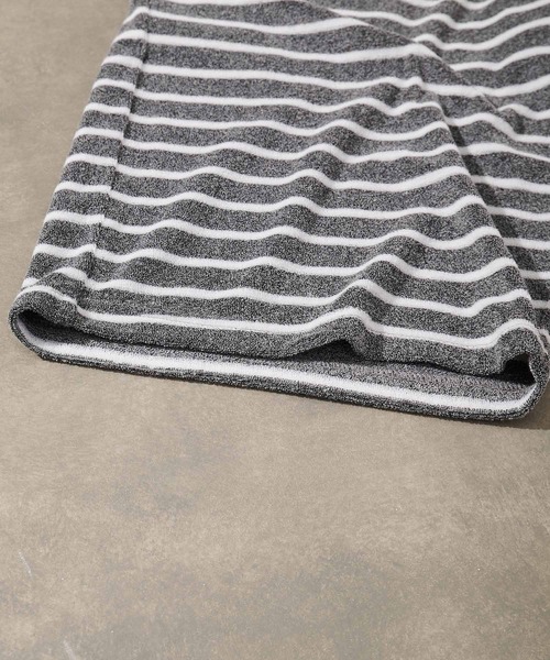 COLONY 2139（コロニートゥーワンスリーナイン）の「【MEN'S】パイルボーダーショートパンツ/ルームウェア(セットアップ可)（ルームウェア/パジャマ・メンズ・チャコールグレー/ホワイト・LARGE/MEDIUM）」の20枚目の写真