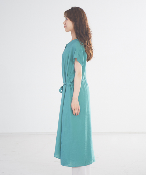 abahouse mavie（アバハウスマヴィ）の「ecru　2WAYストライプ＆シアーシャツワンピース（ワンピース・レディース・モスグリーン/ブラック/ベージュ・フリー）」の11枚目の写真