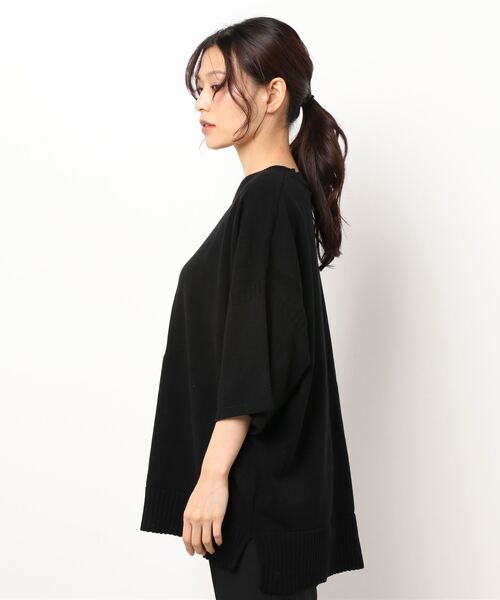KOBE LETTUCE（コウベレタス）の「オーバーサイズコットンニットトップス（ニット/セーター・レディース・ブラック/ブラウン/オフホワイト・FREE）」の5枚目の写真