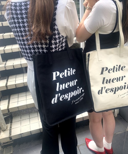 WEGO(ウィゴー)の「WEGO/パイピング撥水キャンバストートバッグ(トートバッグ・レディース・ベージュ系その他/ブラック系その他/ブラック/ブラウン・FREE)」の18枚目の写真