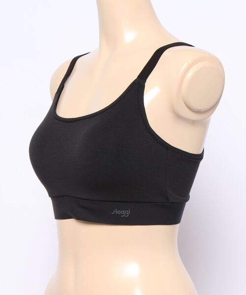 Sloggi（スロギー）の「【ワンサイズでS～Lに対応する究極の伸縮性】スロギー ゴー オールラウンド カップ付きハーフトップ2 sloggi GO Allround Top2 JX（ブラジャー・レディース・ブラック/ベージュ/ピンク/ワインレッド/ネイビー/ライトパープル/ナチュラル・SL）」の11枚目の写真