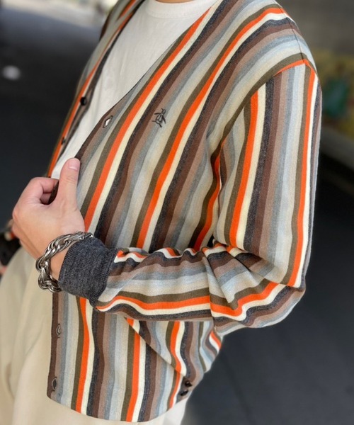 Munsingwear Grand-Slam（マンシングウェア　グランドスラム）の「マルチカラーリンクスカーディガン（カーディガン/ボレロ・メンズ・グレー系/ネイビー系・L/XL/XXL/M）」の2枚目の写真