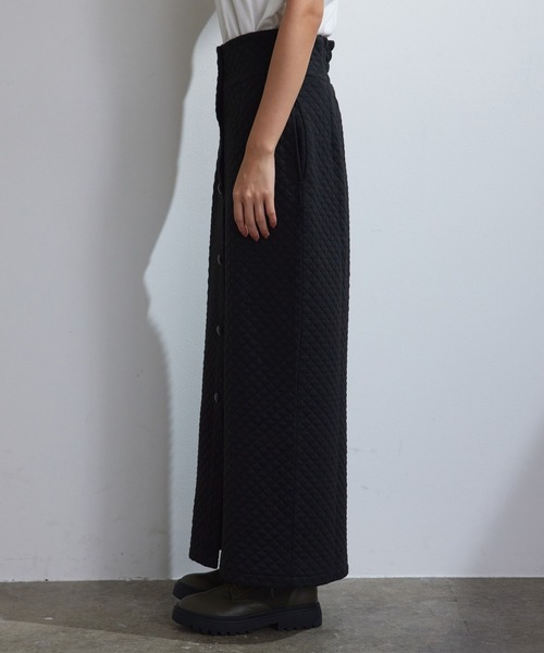 vis-`a-vis（ビサビ）の「【セットアップ対応】カットキルティングハイウエストスカート（スカート・レディース・ブラック/ブラウン系その他3/オレンジ系その他/キナリ/ベージュ・FREE）」の9枚目の写真