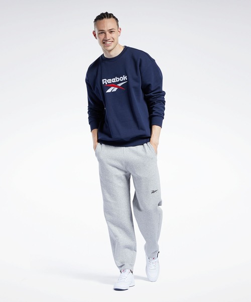 Reebok(リーボック)の「クラシックス ベクター クルー スウェットシャツ / Classics Vector Crew Sweatshirt(スウェット・メンズ・オフホワイト/ネイビー×ホワイト/ブラック/ピンク系その他/ホワイト×ブルー・LARGE/X-LARGE/XXX-LARGE/XX-LARGE/MEDIUM/X-SMALL/SMALL)」の13枚目の写真