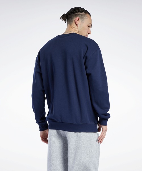 Reebok(リーボック)の「クラシックス ベクター クルー スウェットシャツ / Classics Vector Crew Sweatshirt(スウェット・メンズ・オフホワイト/ネイビー×ホワイト/ブラック/ピンク系その他/ホワイト×ブルー・LARGE/X-LARGE/XXX-LARGE/XX-LARGE/MEDIUM/X-SMALL/SMALL)」の12枚目の写真