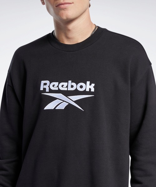 Reebok(リーボック)の「クラシックス ベクター クルー スウェットシャツ / Classics Vector Crew Sweatshirt(スウェット・メンズ・オフホワイト/ネイビー×ホワイト/ブラック/ピンク系その他/ホワイト×ブルー・LARGE/X-LARGE/XXX-LARGE/XX-LARGE/MEDIUM/X-SMALL/SMALL)」の20枚目の写真