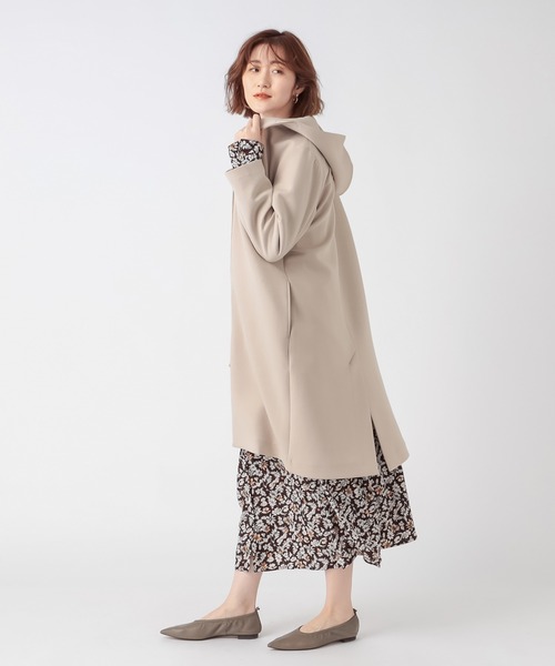 RIVE DROITE（リヴドロワ）の「ビンテージ風の花柄がこなれ感たっぷり　フラワープリントギャザーワンピース（ワンピース・レディース・ブラウン/ブラック・FREE）」の20枚目の写真