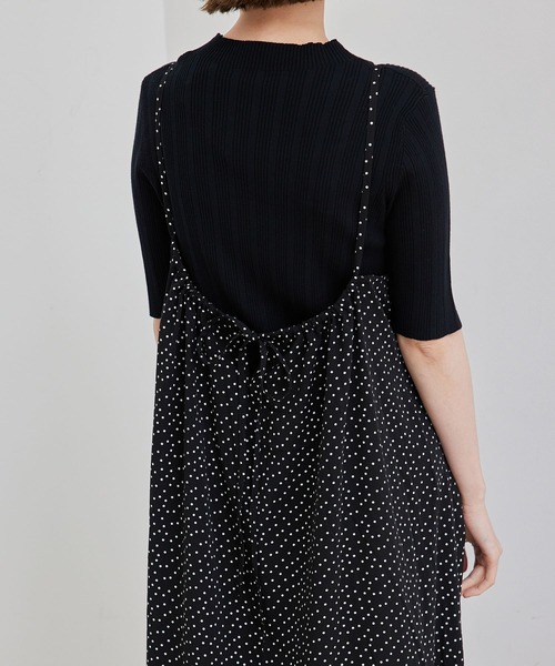 ROPE' PICNIC（ロペピクニック）の「【WEB限定】ルーズキャミワンピース（ワンピース・レディース・ブラック系その他/ブラック/サックスブルー/ベージュ系その他2・38）」の5枚目の写真