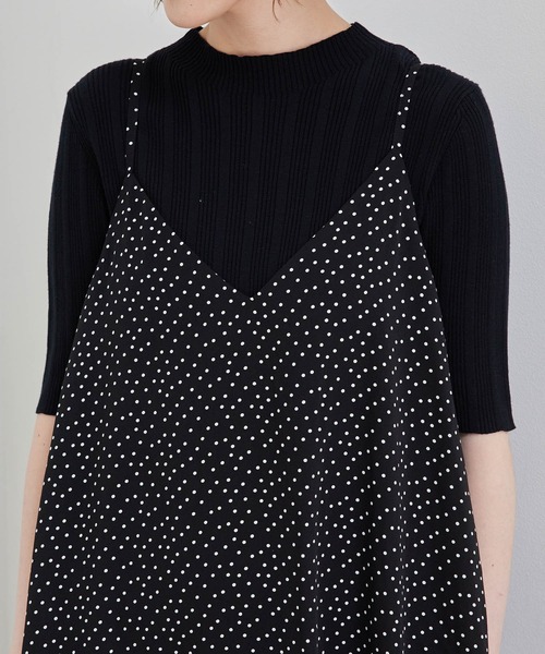 ROPE' PICNIC（ロペピクニック）の「【WEB限定】ルーズキャミワンピース（ワンピース・レディース・ブラック系その他/ブラック/サックスブルー/ベージュ系その他2・38）」の7枚目の写真