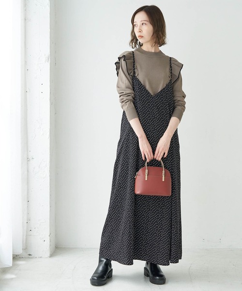 ROPE' PICNIC（ロペピクニック）の「【WEB限定】ルーズキャミワンピース（ワンピース・レディース・ブラック系その他/ブラック/サックスブルー/ベージュ系その他2・38）」の22枚目の写真