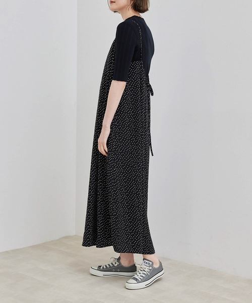 ROPE' PICNIC（ロペピクニック）の「【WEB限定】ルーズキャミワンピース（ワンピース・レディース・ブラック系その他/ブラック/サックスブルー/ベージュ系その他2・38）」の19枚目の写真