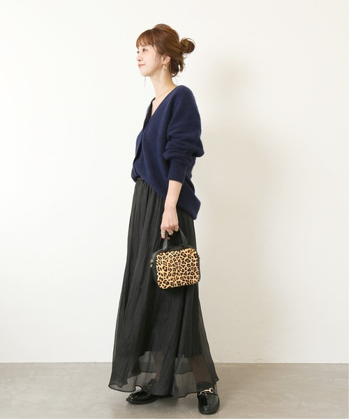 Simplicite（サンプリシテ）の「FUR KNIT Vネックカーディガン◆（カーディガン/ボレロ・レディース・ベージュ/ネイビー/マスタード・FREE）」の15枚目の写真