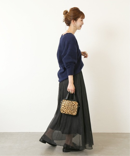 Simplicite（サンプリシテ）の「FUR KNIT Vネックカーディガン◆（カーディガン/ボレロ・レディース・ベージュ/ネイビー/マスタード・FREE）」の10枚目の写真