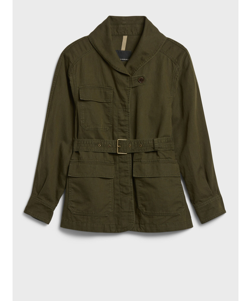 Banana Republic(バナナリパブリック)の「エッセンシャル カーゴジャケット(ミリタリージャケット・レディース・カーキ・S/XS/L/M)」の14枚目の写真