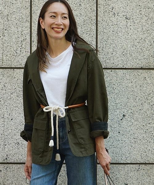 Banana Republic(バナナリパブリック)の「エッセンシャル カーゴジャケット(ミリタリージャケット・レディース・カーキ・S/XS/L/M)」の15枚目の写真