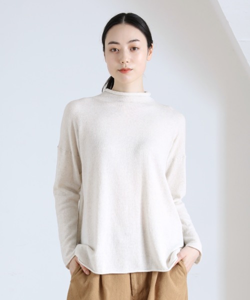 Plantation（プランテーション）の「ライプニット/ニット（ニット/セーター・レディース・イエロー/オフホワイト/ブラック/グレー・M size）」の2枚目の写真