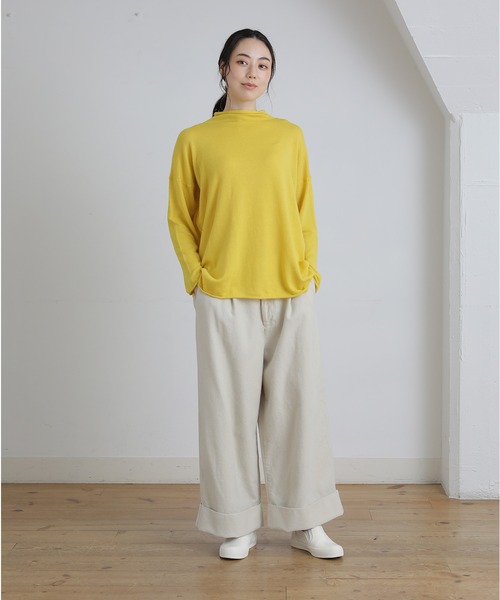 Plantation（プランテーション）の「ライプニット/ニット（ニット/セーター・レディース・イエロー/オフホワイト/ブラック/グレー・M size）」の11枚目の写真