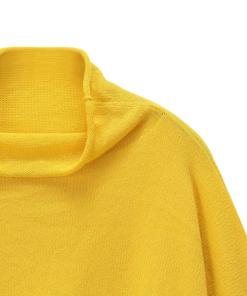 Plantation（プランテーション）の「ライプニット/ニット（ニット/セーター・レディース・イエロー/オフホワイト/ブラック/グレー・M size）」の8枚目の写真