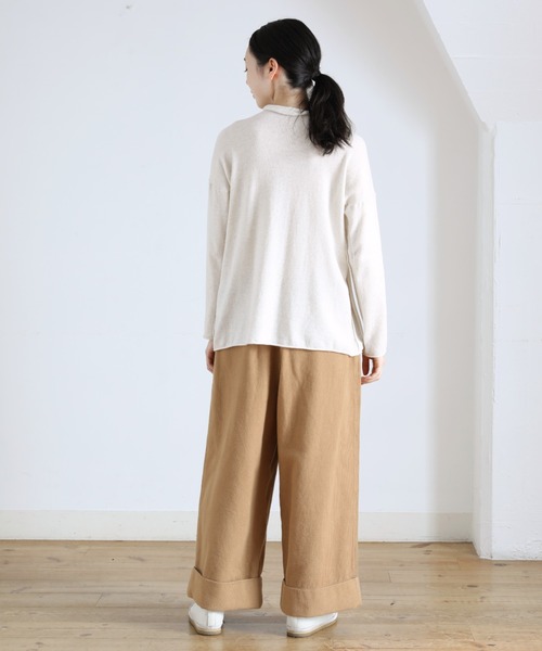 Plantation（プランテーション）の「ライプニット/ニット（ニット/セーター・レディース・イエロー/オフホワイト/ブラック/グレー・M size）」の16枚目の写真