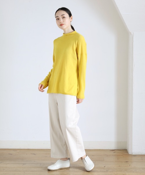 Plantation（プランテーション）の「ライプニット/ニット（ニット/セーター・レディース・イエロー/オフホワイト/ブラック/グレー・M size）」の18枚目の写真