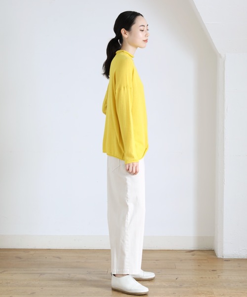 Plantation（プランテーション）の「ライプニット/ニット（ニット/セーター・レディース・イエロー/オフホワイト/ブラック/グレー・M size）」の19枚目の写真