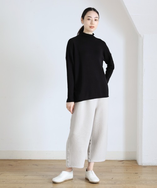 Plantation（プランテーション）の「ライプニット/ニット（ニット/セーター・レディース・イエロー/オフホワイト/ブラック/グレー・M size）」の17枚目の写真