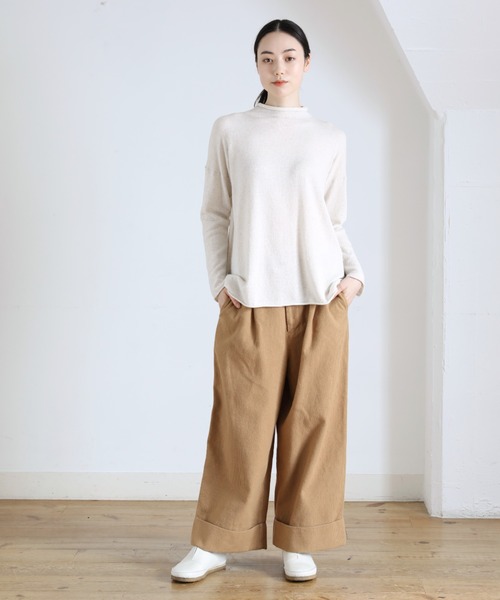 Plantation（プランテーション）の「ライプニット/ニット（ニット/セーター・レディース・イエロー/オフホワイト/ブラック/グレー・M size）」の13枚目の写真