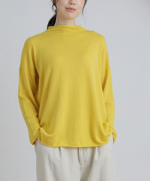 Plantation（プランテーション）の「ライプニット/ニット（ニット/セーター・レディース・イエロー/オフホワイト/ブラック/グレー・M size）」の21枚目の写真