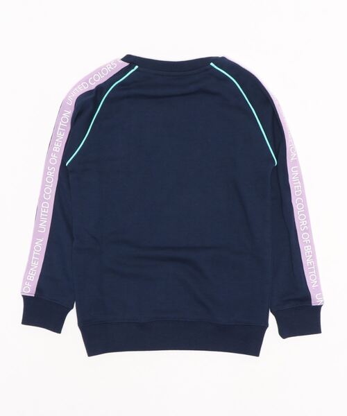 BENETTON (UNITED COLORS OF BENETTON)（ベネトンユナイテッドカラーズオブベネトン）の「【BENETTON / ベネトン】キッズテーププリントスウェット / トレーナー（スウェット・キッズ・チャコールグレー/ライトグレー/ライトブルー/ネイビー・130/140/150/160）」の5枚目の写真