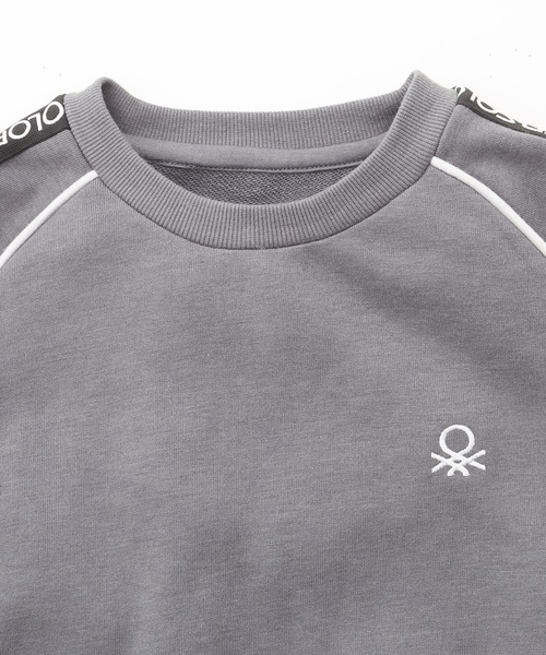 BENETTON (UNITED COLORS OF BENETTON)（ベネトンユナイテッドカラーズオブベネトン）の「【BENETTON / ベネトン】キッズテーププリントスウェット / トレーナー（スウェット・キッズ・チャコールグレー/ライトグレー/ライトブルー/ネイビー・130/140/150/160）」の17枚目の写真