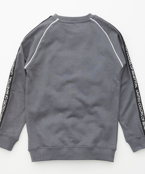BENETTON (UNITED COLORS OF BENETTON)（ベネトンユナイテッドカラーズオブベネトン）の「【BENETTON / ベネトン】キッズテーププリントスウェット / トレーナー（スウェット・キッズ・チャコールグレー/ライトグレー/ライトブルー/ネイビー・130/140/150/160）」の19枚目の写真