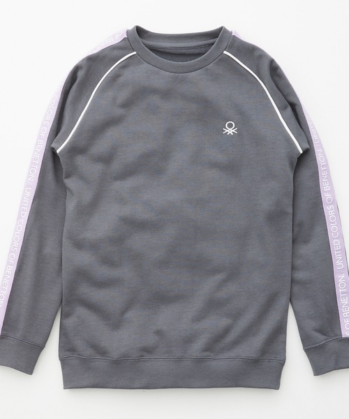 BENETTON (UNITED COLORS OF BENETTON)（ベネトンユナイテッドカラーズオブベネトン）の「【BENETTON / ベネトン】キッズテーププリントスウェット / トレーナー（スウェット・キッズ・チャコールグレー/ライトグレー/ライトブルー/ネイビー・130/140/150/160）」の20枚目の写真