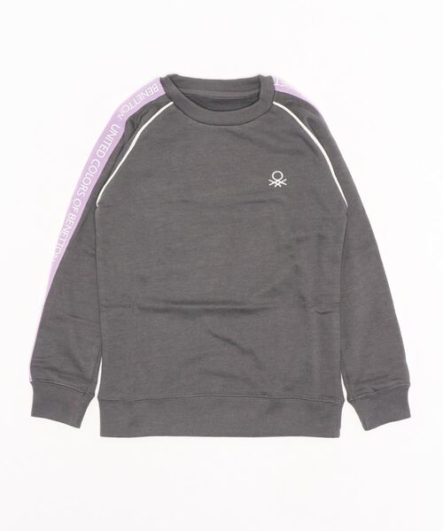 BENETTON (UNITED COLORS OF BENETTON)（ベネトンユナイテッドカラーズオブベネトン）の「【BENETTON / ベネトン】キッズテーププリントスウェット / トレーナー（スウェット・キッズ・チャコールグレー/ライトグレー/ライトブルー/ネイビー・130/140/150/160）」の14枚目の写真