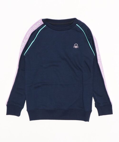BENETTON (UNITED COLORS OF BENETTON)（ベネトンユナイテッドカラーズオブベネトン）の「【BENETTON / ベネトン】キッズテーププリントスウェット / トレーナー（スウェット・キッズ・チャコールグレー/ライトグレー/ライトブルー/ネイビー・130/140/150/160）」の15枚目の写真