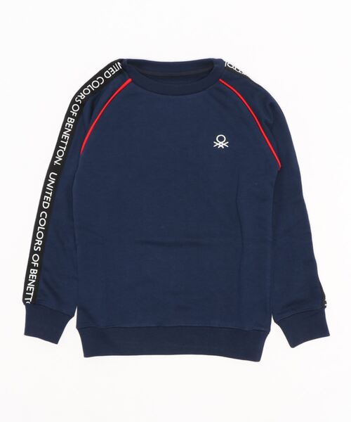 BENETTON (UNITED COLORS OF BENETTON)（ベネトンユナイテッドカラーズオブベネトン）の「【BENETTON / ベネトン】キッズテーププリントスウェット / トレーナー（スウェット・キッズ・チャコールグレー/ライトグレー/ライトブルー/ネイビー・130/140/150/160）」の16枚目の写真