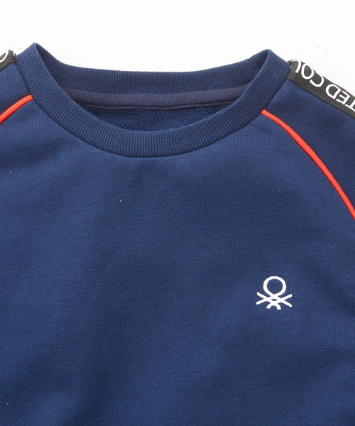 BENETTON (UNITED COLORS OF BENETTON)（ベネトンユナイテッドカラーズオブベネトン）の「【BENETTON / ベネトン】キッズテーププリントスウェット / トレーナー（スウェット・キッズ・チャコールグレー/ライトグレー/ライトブルー/ネイビー・130/140/150/160）」の7枚目の写真