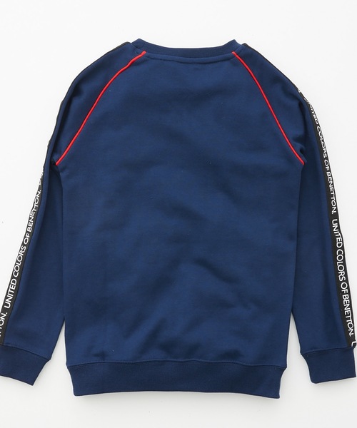 BENETTON (UNITED COLORS OF BENETTON)（ベネトンユナイテッドカラーズオブベネトン）の「【BENETTON / ベネトン】キッズテーププリントスウェット / トレーナー（スウェット・キッズ・チャコールグレー/ライトグレー/ライトブルー/ネイビー・130/140/150/160）」の9枚目の写真