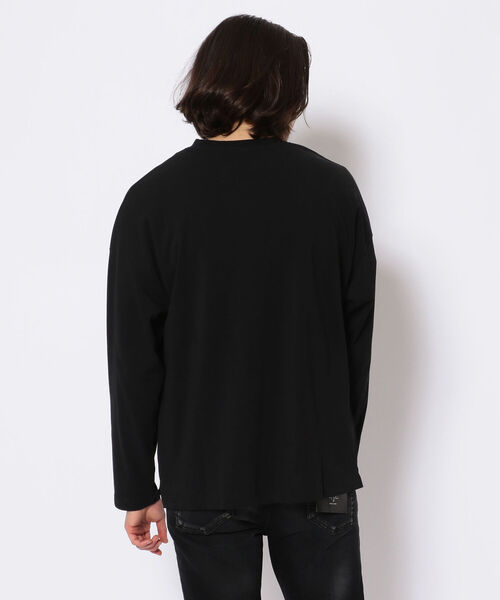 A4A（エーフォーエー）の「A4A (エーフォーエー) 40s強撚糸ラウンドロングスリーブTシャツ（Tシャツ/カットソー・メンズ・ホワイト/ブラック/カーキ・FREE）」の8枚目の写真