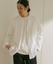 URBAN RESEARCH DOORS | シルキーオックスバンドカラーシャツ(シャツ/ブラウス)