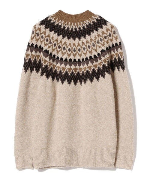 Ray BEAMS（レイビームス）の「Ray BEAMS / ノルディック ジャカード クルーネック ニット（ニット/セーター・レディース・ベージュ/グレー・ONE SIZE）」の22枚目の写真