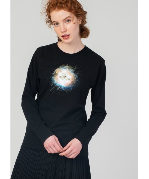 Design Tshirts Store graniph（デザイン　ティーシャツ　ストア　グラニフ）の「インザスーパーノヴァ｜長袖Tシャツ（Tシャツ/カットソー・メンズ・ブラック・SMALL/MEDIUM/LARGE/X-SMALL）」の7枚目の写真
