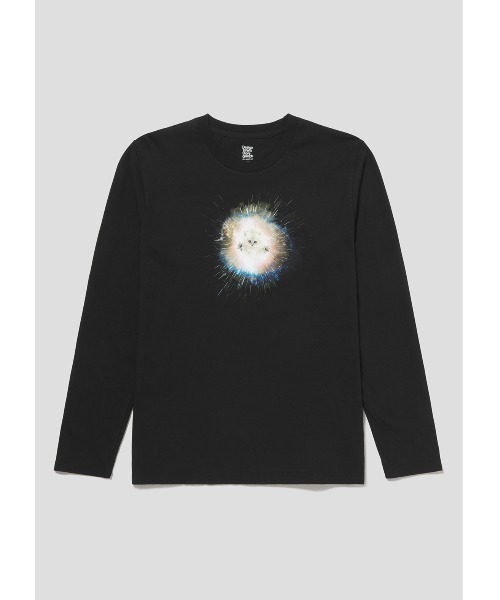 Design Tshirts Store graniph（デザイン　ティーシャツ　ストア　グラニフ）の「インザスーパーノヴァ｜長袖Tシャツ（Tシャツ/カットソー・メンズ・ブラック・SMALL/MEDIUM/LARGE/X-SMALL）」の2枚目の写真