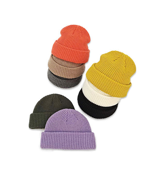 c.u.l（シーユーエル）の「【c.u.l】無地シンプル ワントーンビーニー cula269（ニットキャップ/ビーニー・レディース・イエロー/ホワイト/ブラウン/ブラック/オレンジ/パープル/グリーン/グレー・FREE）」の15枚目の写真