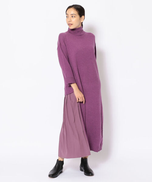 新着商品 Audrey And John Wad オードリーアンドジョンワッド 2wayプリーツニットワンピース H7712 本日超得