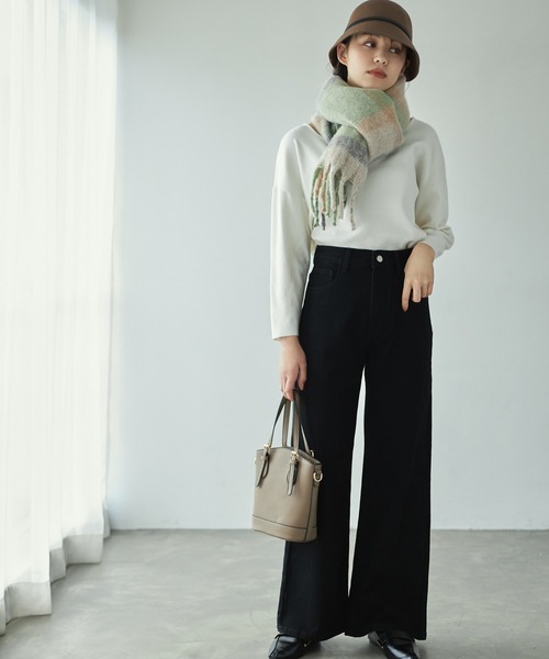 Edit Sheen（エディットシーン）の「スリムベルトハンドル2wayバッグ（ハンドバッグ・レディース・ブラック/ブラウン/モカ・FREE）」の4枚目の写真