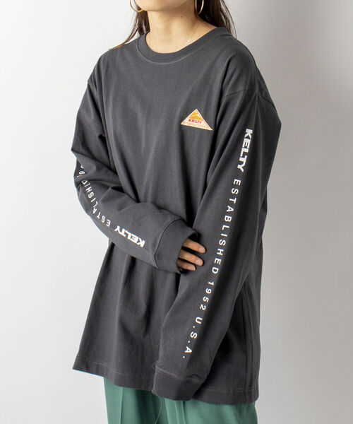 KELTY(ケルティ)の「【KELTY/ケルティ】GLOSTER別注 袖ロゴプリント ロングスリーブTシャツ(Tシャツ/カットソー・メンズ・ホワイト/チャコールグレー/ベージュ/オレンジ・MEDIUM/LARGE)」の22枚目の写真