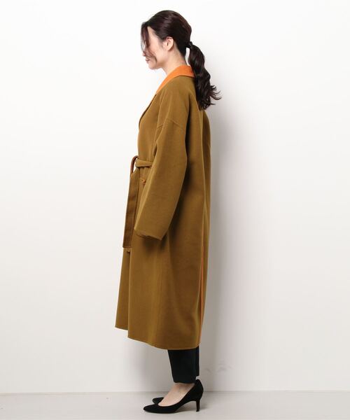 ROSE BUD（ローズバッド）の「リバーコート（ダウンジャケット/コート・レディース・ブラウン/カーキ・SMALL/MEDIUM）」の3枚目の写真