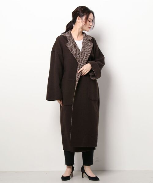 ROSE BUD（ローズバッド）の「リバーコート（ダウンジャケット/コート・レディース・ブラウン/カーキ・SMALL/MEDIUM）」の6枚目の写真